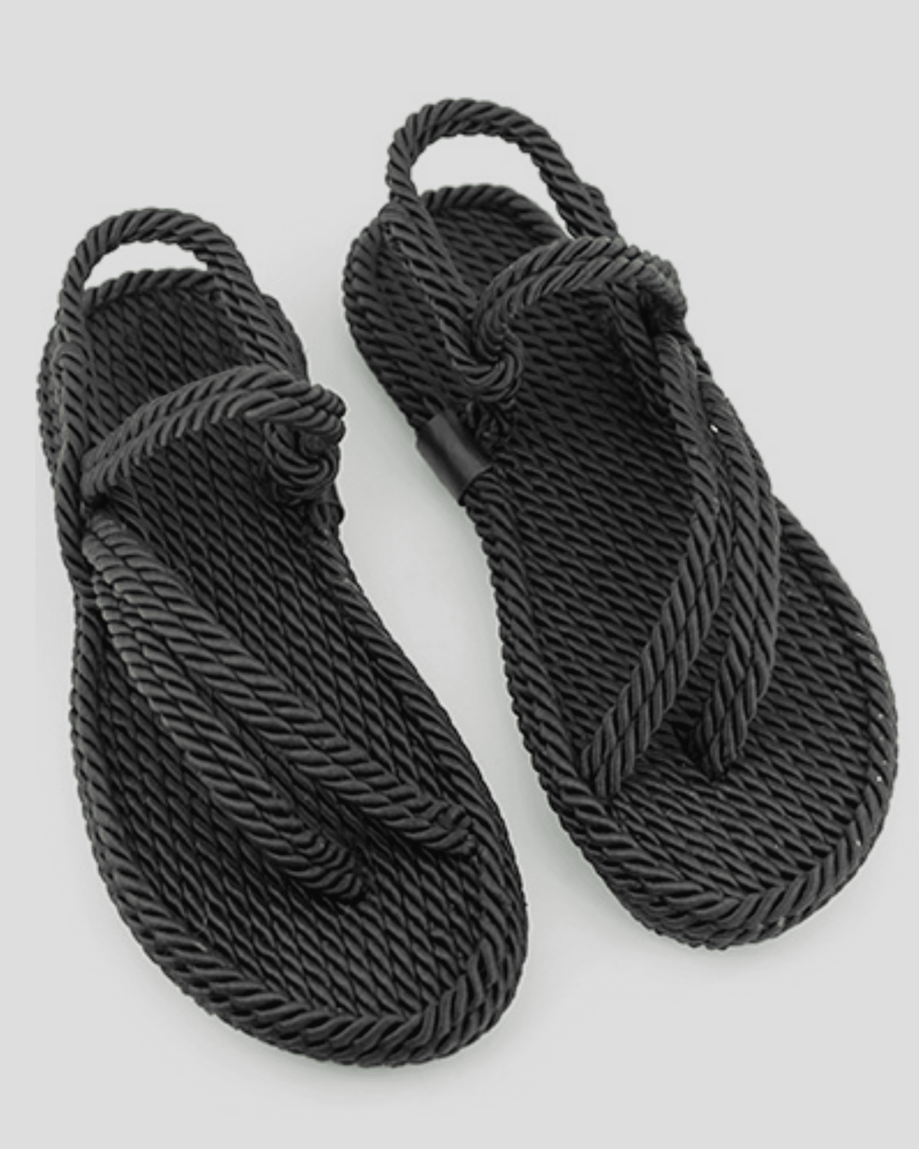 Rope Sandals Crossed out - Black BY Mumka - Sandals available at DOYUF